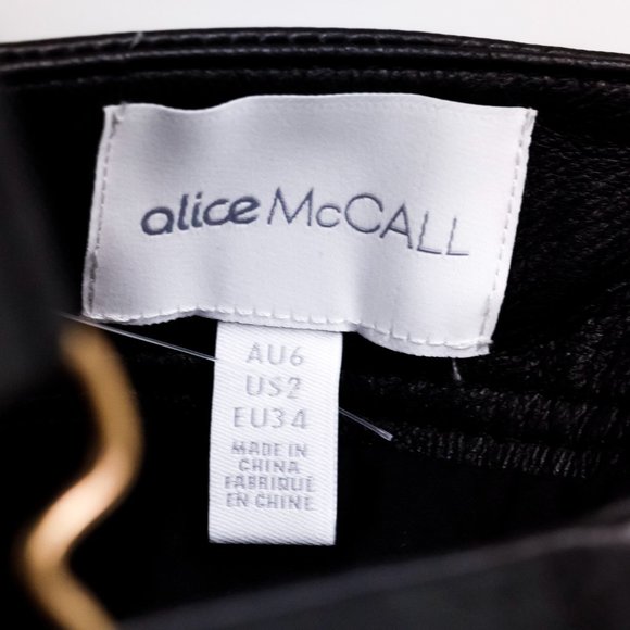 Alice McCall Cherry on Baby Leather Mini Dress - Picture 5 of 14